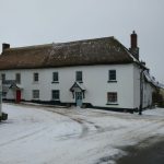 Snowy house